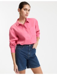 λινό φαρδύ πουκάμισο