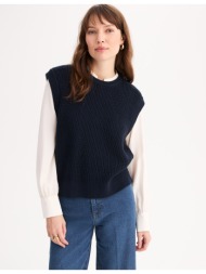 πλεκτή αμάνικο πουλόβερ ...