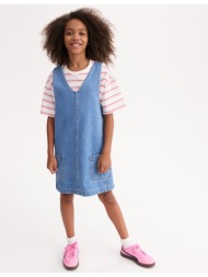 ίσιο αμάνικο τζιν φόρεμα