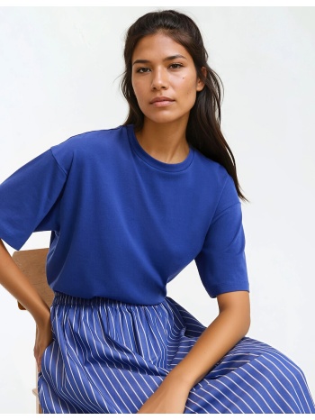 κοντομάνικο t-shirt με στρογγυλή λαιμόκοψη