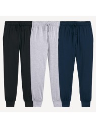 σετ 3 παντελόνια πιτζάμας από ζέρσεϊ