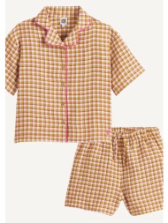 πυτζαμάκι σορτς με καρό ...