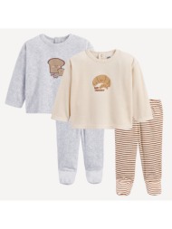 σετ 2 βελουτέ πιτζάμες