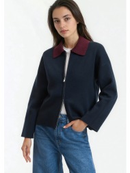 γιλέκο με αντίθετο γιακά πόλο και φερμουάρ