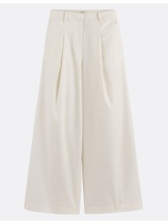 παντελόνι φαρδύ με πιέτες από βαμβακερό μείγμα