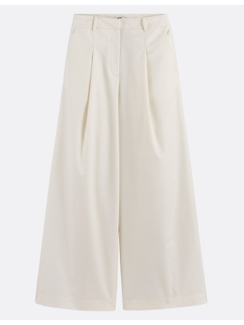 παντελόνι φαρδύ με πιέτες από βαμβακερό μείγμα