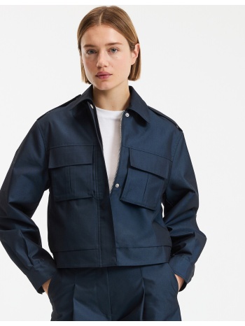 κοντό φαρδύ σακάκι με επωμίδες