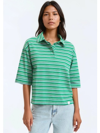 κοντομάνικο μπλουζάκι πόλο με ρίγες