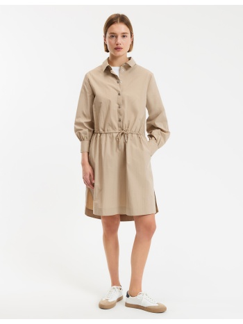 κοντό φόρεμα με μακριά μανίκια και ρυθμιζόμενη μέση