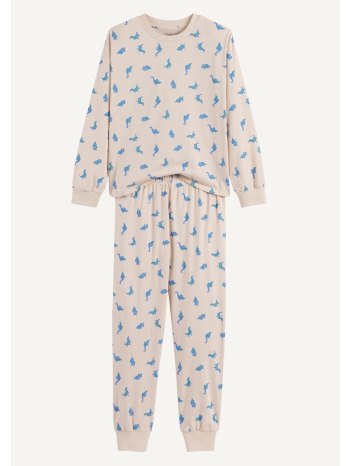 πιτζάμες βαμβακερές με σχέδιο δεινόσαυρους