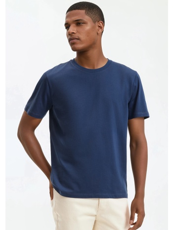 κοντομάνικο μπλουζάκι με στρογγυλή λαιμόκοψη