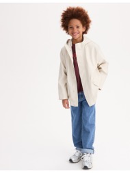 αδιάβροχο με κουκούλα και επένδυση από ζέρσεϊ