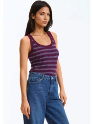 ριγέ αμάνικο τοπ με ...