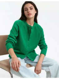 κοντή ζακέτα με στρογγυλή λαιμόκοψη