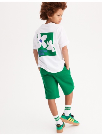 φαρδύ t-shirt με στρογγυλή λαιμόκοψη