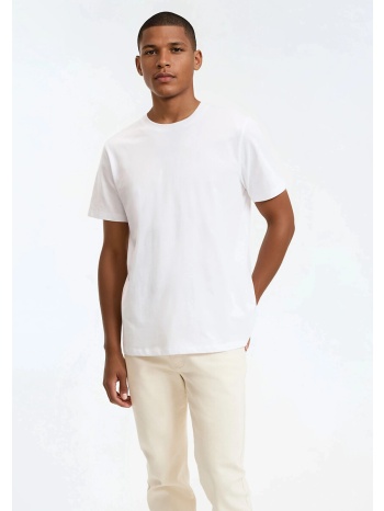 κοντομάνικο μπλουζάκι με στρογγυλή λαιμόκοψη