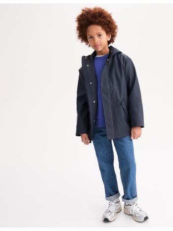 αδιάβροχο με κουκούλα και επένδυση από ζέρσεϊ