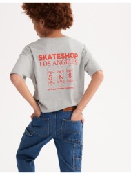 φαρδύ t-shirt με μήνυμα