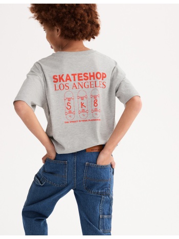 φαρδύ t-shirt με μήνυμα