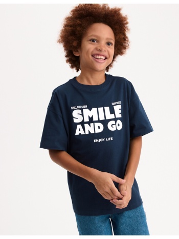 κοντομάνικο μπλουζάκι με στάμπα