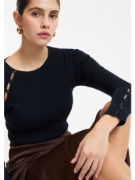 πουλόβερ με στρογγυλή ...