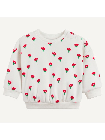 φούτερ με στρογγυλή λαιμόκοψη