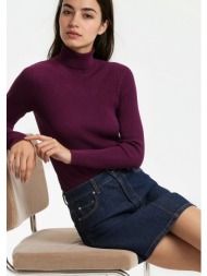 λεπτό πλεκτό με λαιμό ζιβάγκο