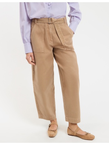 παντελόνι wide γραμμή barrel με ζώνη