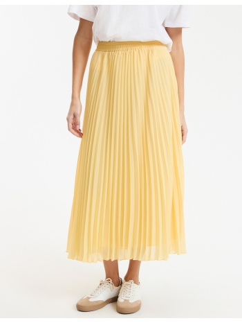 μακριά πλισέ φούστα σε άλφα γραμμή