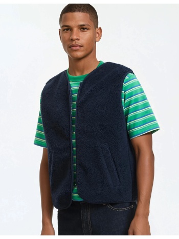 γιλέκο με χοντρή πλέξη και φερμουάρ