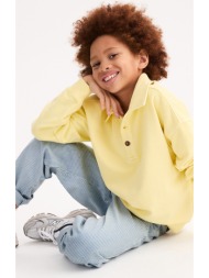 φούτερ με γιακά polo από φλις