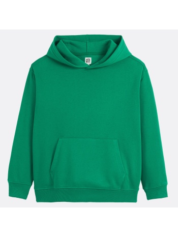 φούτερ με κουκούλα από μαλακό jersey