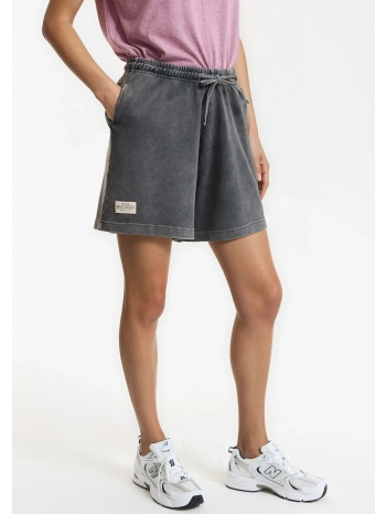 σορτς από φούτερ με ελαστική μέση