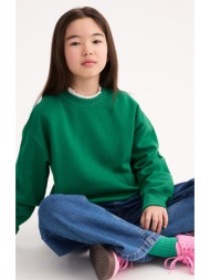 φούτερ με στρογγυλό λαιμό από jersey