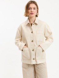 μακρύ τζιν σακάκι τύπου worker