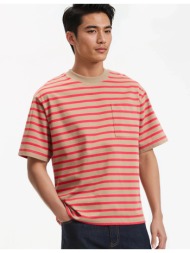 φαρδύ ναυτικό t-shirt