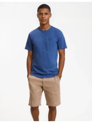 βαμβακερό t-shirt με στρογγυλή λαιμόκοψη και κοντά μανίκια