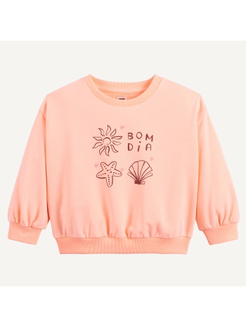 φούτερ με στρογγυλή λαιμόκοψη από φλις