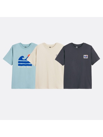 σετ 3 κοντομάνικα μπλουζάκια