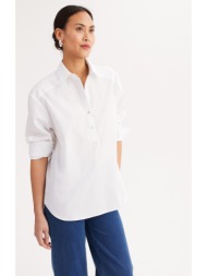 πουκάμισο με μακριά μανίκια από καθαρό βαμβάκι