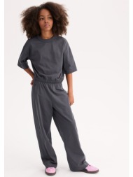 φαρδύ πλεκτό παντελόνι