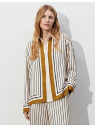 ριγέ πουκάμισο με μακριά μανίκια