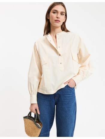 πουκάμισο με γιακά μάο από βαμβάκι