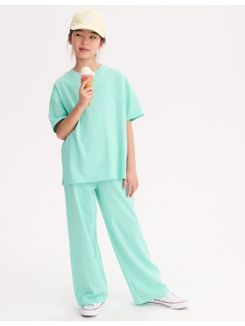 φαρδύ t-shirt με στρογγυλή λαιμόκοψη