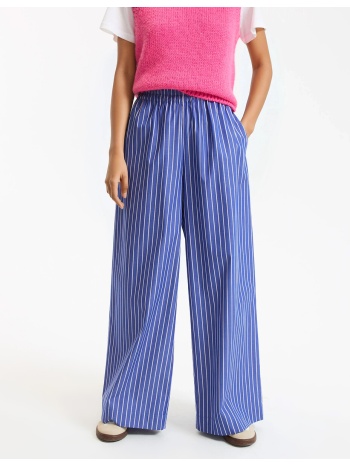 φαρδύ παντελόνι με ρίγες και ελαστική μέση