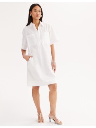 ίσιo φόρεμα με κοντά μανίκια