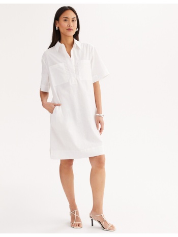 ίσιo φόρεμα με κοντά μανίκια