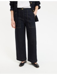 τζιν παντελόνι φαρδύ 7/8 σε στυλ workwear