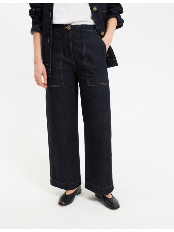 τζιν παντελόνι φαρδύ 7/8 σε στυλ workwear