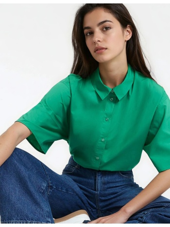 πουκάμισο με κοντά μανίκια και κουμπιά μπροστά